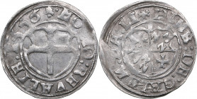Reval Ferding 1556 - Heinrich von Galen (1551-1557)
Livonian order. 2.63 g. XF-/XF Mint luster. Haljak# - var.