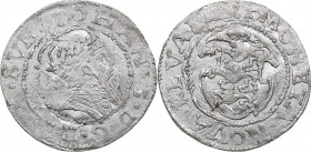 Reval Ferding ND - Johan III (1568-1592)
3.00 g. UNC/UNC Mint luster. Rare condition! Haljak# 1196 6R. SB# 39. Erik XIV portrait. Extremely rare!