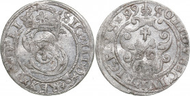Riga - Poland solidus 1599 - Sigismund III (1587-1632)
1.16 g. XF/XF Mint luster.