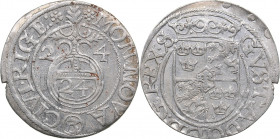 Riga - Sweden 1/24 taler 1624 - Gustav II Adolf (1611-1632)
1.21 g. AU/AU Mint luster. In the Name of the Kings of Sweden in Riga. Haljak# 1462. SB# ...