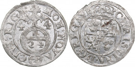 Riga - Sweden 1/24 taler 1644 - Kristina (1632-1654)
0.99 g. UNC/UNC Mint luster. Very rare condition. Haljak# 1506 3R. SB# 50. Very rare!