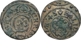 Livonia (Riga) - Sweden Solidus 1645 - Kristina (1632-1654)1647
0.49 g. VF/VF Haljak# 1425 2R. SB# -. Very rare!