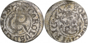 Riga - Sweden Solidus 1664 - Karl XI (1660-1697)
0.56 g. XF/XF Mint luster. Haljak# 1574. SB. 103.