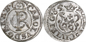 Riga - Sweden Solidus 1665 - Karl XI (1660-1697)
0.46 g. UNC/UNC Mint luster. Very rare condition. Haljak# 1575.