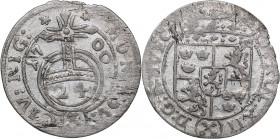 Riga - Sweden 1/24 taler 1700 - Karl XII (1697-1718)
0.96 g. VF/VF Haljak# 1581. SB 109.