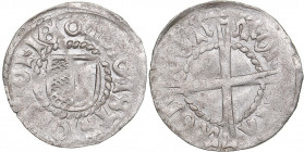 Wenden schilling ND - Wolter von Plettenberg (1494-1535)
Livonian Order. 1.18 g. XF/XF Mint luster. Haljak# 232.