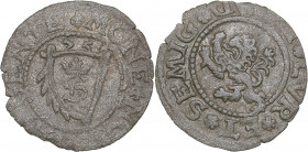 Courland Schlling 1575 - Gothard Kettler (1562-1587)
0.85 g. VF/VF Haljak# 1636.