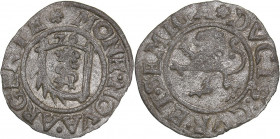 Courland Schlling 1576 - Gothard Kettler (1562-1587)
0.79 g. VF/VF Haljak# 1638.