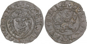Courland Schlling 1576 - Gothard Kettler (1562-1587)
0.81 g. VF/VF Haljak# 1639.
