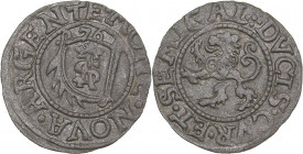 Courland Schlling 1576 - Gothard Kettler (1562-1587)
0.83 g. XF-/XF- Haljak# 1638.
