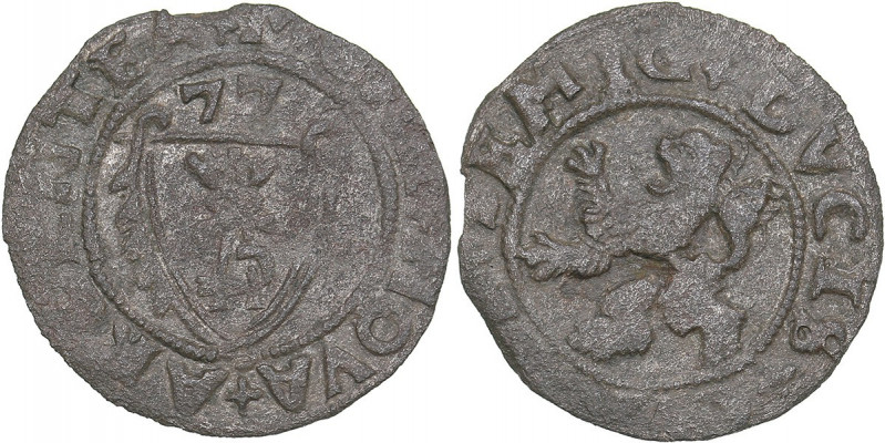 Courland Schlling 1577 - Gothard Kettler (1562-1587)
0.82 g. VF/VF Haljak# 1640...