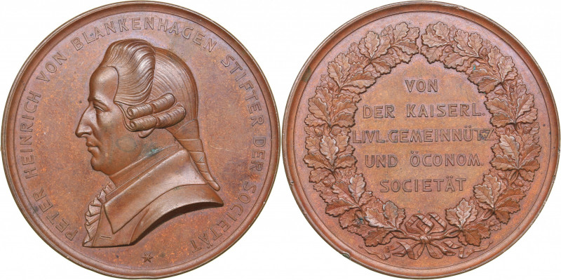 Estonia - Livonia medal Imperial Livonian Charitable and Economic Society ca 186...