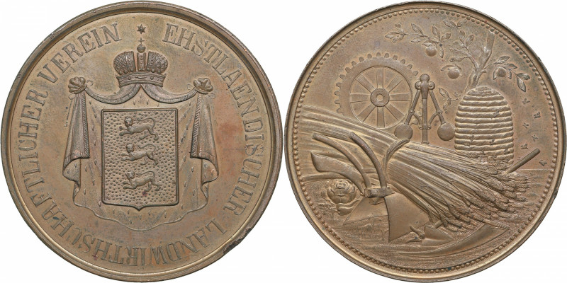 Estonia medal Estonian Agricultural Society ca 1900
75.66 g. 56mm. AU/UNC EHSTL...