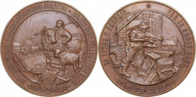 Russia - Estonia medal Tartu Society of Estonian Farmers, 1901
48.80 g. 47mm. UNC/UNC Diakov 1340.1 R1. Very rare!