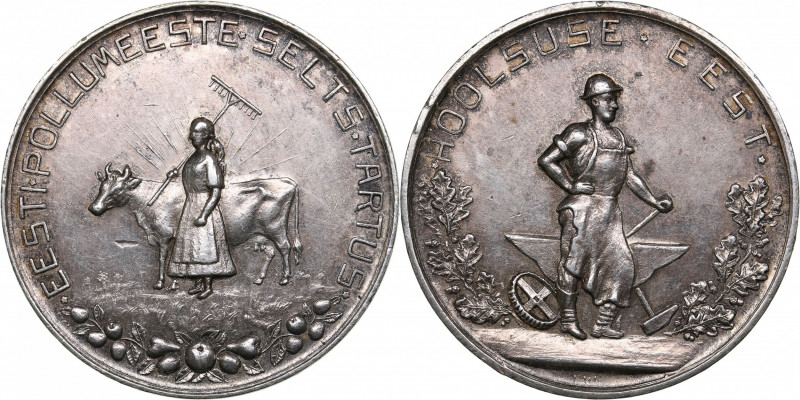 Estonia medal Estonian Agricultural society in Tartu 1920
30.63 g. 38mm. AU/AU ...