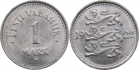 Estonia 1 mark 1922
2.58 g. AU/UNC Mint luster. KM# 1.