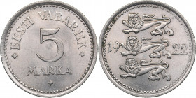 Estonia 5 marka 1922
4.77 g. XF+/AU Mint luster. KM# 3.