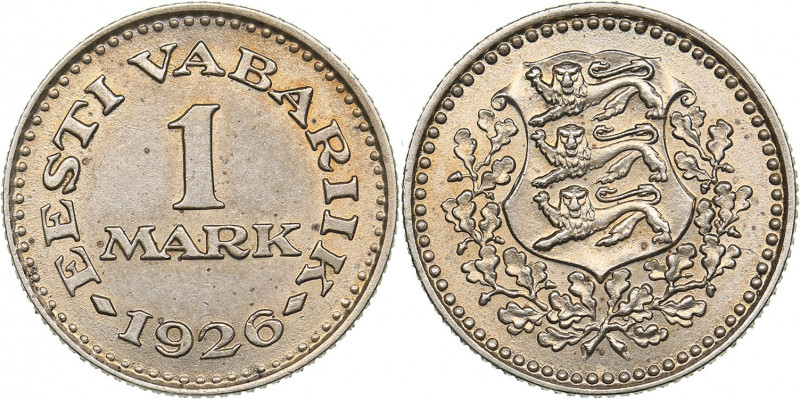 Estonia 1 mark 1926
2.63 g. AU/UNC Mint luster. KM# 5