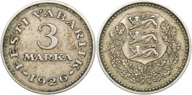 Estonia 3 marka 1926
3.40 g. XF/XF KM# 6 Rare!