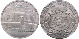 Estonia 2 krooni 1930 - Toompea - NGC UNC DETAILS
Mint luster. KM# 20