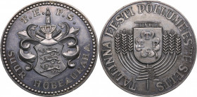 Estonia medal Tallinn Estonian Agricultural Society 1930
52.71 g. 45mm. UNC/UNC Mint luster! TEPS - TALLINNA EESTI PÕLLUMEESTEE SELTS/ T.E.P.S. SUUR ...