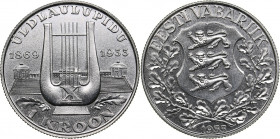 Estonia 1 kroon 1933 Song Festival
5.93 g. XF/XF KM# 14