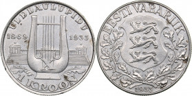 Estonia 1 kroon 1933 Song Festival
5.97 g. XF/XF KM# 14