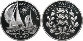 Estonia 10 krooni 1992 - Olympics
28.28 g. PROOF Box.