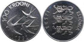 Estonia 100 krooni 1992
24.05 g. Ag. Prooflike.