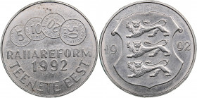 Estonia Medal for Service - Monetary Reform 1992
5.41 g. UNC/UNC