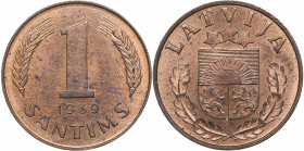 Latvia 1 santims 1939
1.80 g. UNC/UNC Mint luster. KM# 10