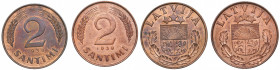 Latvia 2 santimi 1939 (2)
AU/UNC KM# 11. Mint luster!