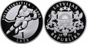 Latvia 1 lats 2001 - Olympics Salt Lake 2002
32.07 g. PROOF