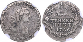 Russia Grivennik 1766 СПБ - NGC VF DETAILS
Bitkin# 469. Catherine II (1762-1796)