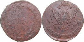Russia 5 kopecks 1770 ЕМ
48.12 g. XF/XF Bitkin# 619. Catherine II (1762-1796)