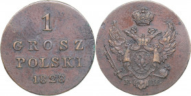 Russia - Poland 1 grosz 1828 FH
2.79 g. AU/AU Bitkin# 1055. Nicholas I (1826-1855)