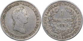 Russia - Poland 1 zloty 1830 KG
4.53 g. VF/VF Bitkin# 999. Nicholas I (1826-1855)