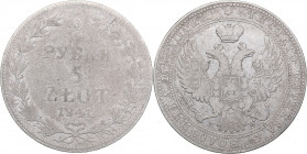 Russia - Polad 3/4 roubles - 5 zlotych 1841 MW
15.05 g. VG/F Bitkin# 1150. Nicholas I (1826-1855)