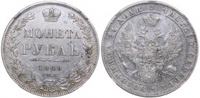 Russia Rouble 1849 СПБ-ПА - NGC AU DETAILS
Bitkin# 219. Nicholas I (1826-1855)