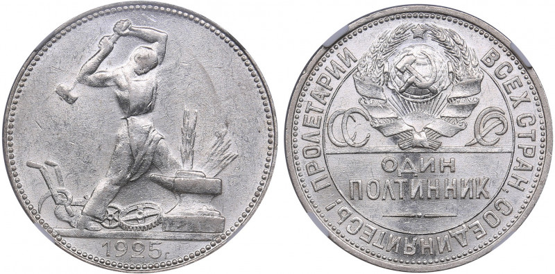 Russia - USSR 50 kopecks 1924 ПЛ - NGC AU 58
Mint luster. Rare condition. Fedor...