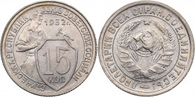 Russia - USSR 15 kopeks 1932
2.76 g. UNC/UNC Mint luster.