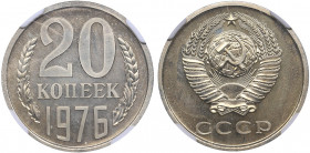 Russia - USSR 20 kopeks 1976 - NGC PL 66
Mint luster. Fedorin 128.