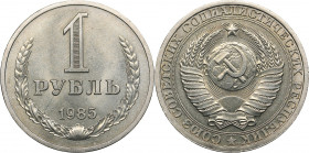 Russia - USSR Rouble 1985
7.41 g. AU/UNC Mint luster.