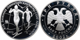 Russia 3 roubles 2002 - Olympics Salt Lake 2002
34.69 g. PROOF