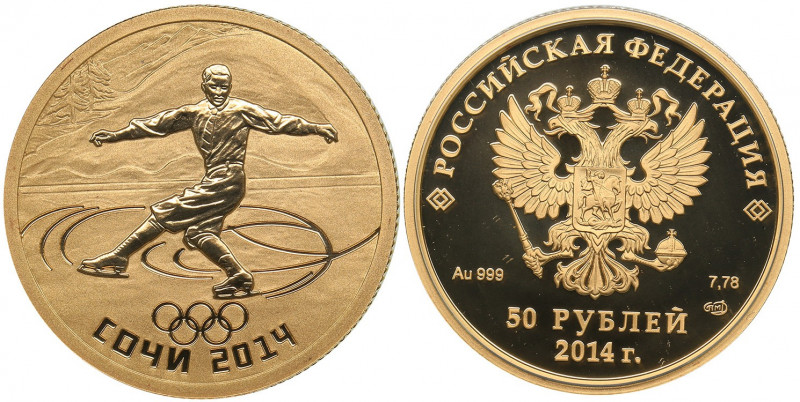 Russia 50 roubles 2014 - Olympics
7.89 g. PROOF