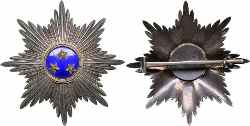Latvia Order of the Three Stars (Pattern)
61.10 g. 84x84mm. UNC Presumably the ...