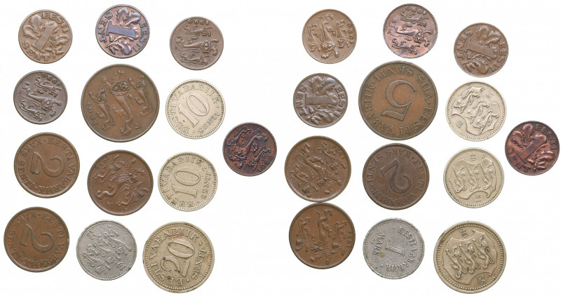 Estonia lot of coins (13)
F-XF