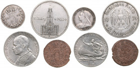 Germany, Vatican, Great Britain, Livonia coins (4)
VF-AU
