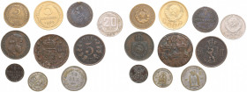 Coins of Russia, Sweden, Norway, Brazil (10)
10