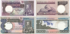 Angola 20-1000 escudos 1973 (5)
Pick# 104-108. UNC